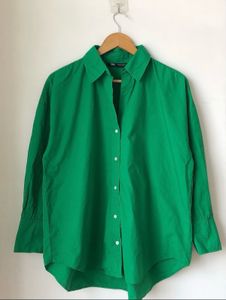 Zara Green Oversized Shirt
