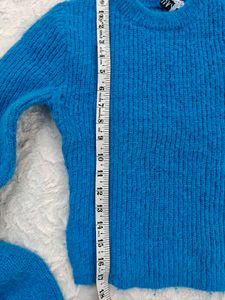 Zara Blue Knit Sweater