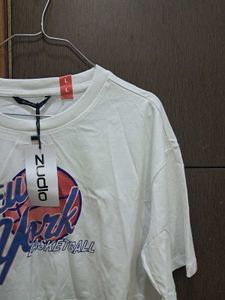 Cute white cropped top