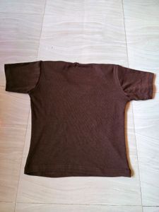 Women&#39;s Brown Crop top