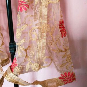 Golden Net Dupatta