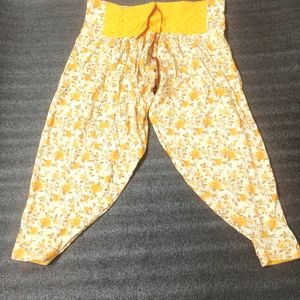 Yellow Printed Salwar Suit Set With Dupatta