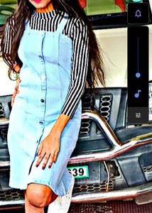 Denim Jumper Dress