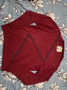 Roadster Men Maroon Self Design