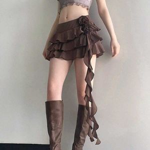 y2k lace fairy short skirt