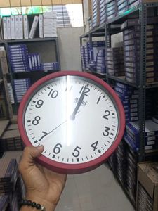 Ajanta Wall Clock - Red