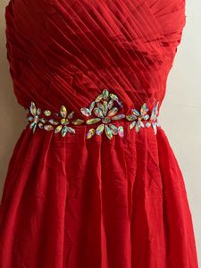 Pintrest Padded Balloon Red Designer Gown🥰💗