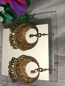 Vintage Gold-Tone Dangle Earrings