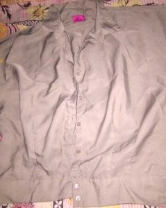 Olive Green Button-Down Shirt