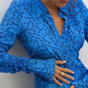 ZARA shirt with gathered sleeves