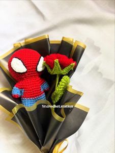 Crochet Spiderman Bouquet