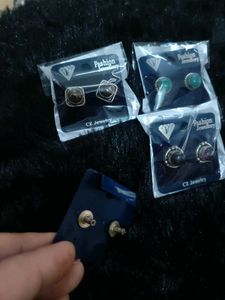 Vintage CZ Jewelry Earrings - Set of 6