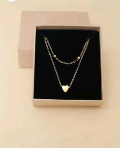 Gold Heart Layered Necklace
