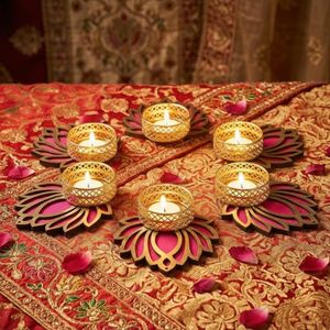 Lotus Tealight Holders (Set of 6)