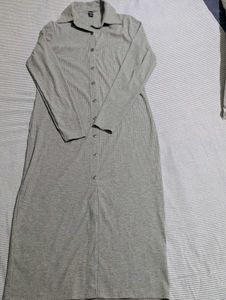 Gray Midi Bodycon Dress