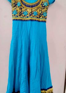 Blue Embroidered Kurta Set