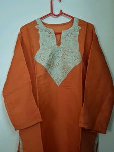Beautiful Orange And Purple Kurtas