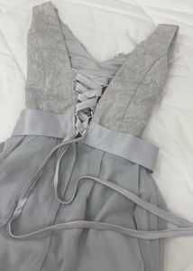 Elegant corset boning Lace Detail Party Dress