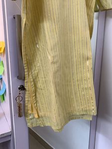 Yellow Designer Kurta Salwar Set