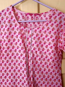 Peach And Orange Kurti