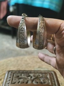 Large Vintage GS Hoops