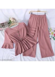 Classy Fashionable Women Top &amp; Bottom
