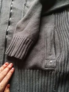 Stylish Gray Knit Jacket