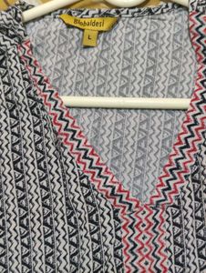 Patterned Tiered Dress