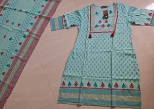 New Light Blue Kurta Set  🌼