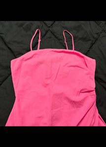Pink Bodycon Spaghetti Strap Mini Dress
