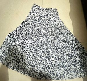 Floral Print Midi Skirt