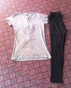 Cute Tee & Leggings Set
