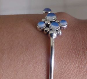 Shaya silver Gemstone Cuff Bracelet