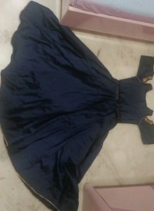 Long Gown With Golden Details (2 Layer If Cancan)