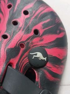 Branded Red Black Crocs