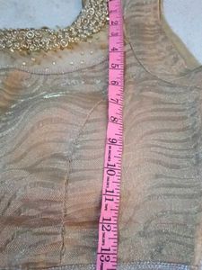 Gold Sequin Sari Blouse