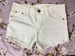 Imported White Shorts