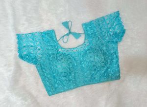 Aqua Lace Blouse