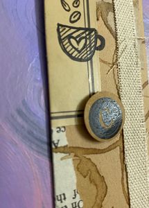 Coffee Brown Handmade Bookmark