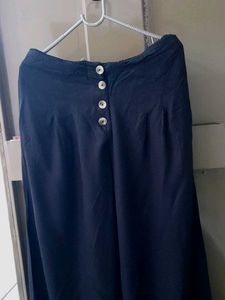 Black Button Palazzos