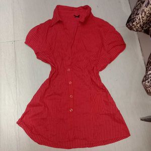 Pinteresty coquette Red Striped Top