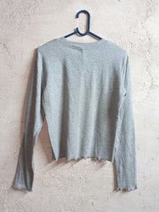 Women's Long Sleeve Top Grey