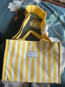 Nina Ricci Yellow Stripe Tote