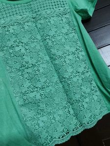 Mint Green Lace T-Shirt