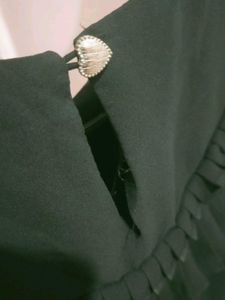 Black Ruffle Top