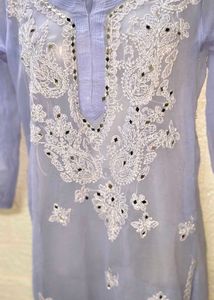 Chikankari Lavender 🪻 Small Size Kurta