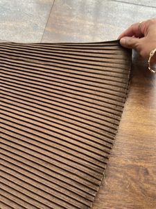 PLEATED BROWN COLOR FABRIC FOR SAREES N GOWNS