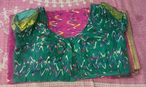 Pink Saree With Blouse