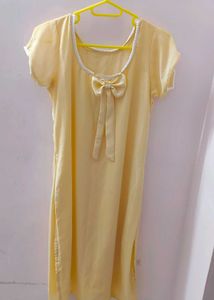 cute butter yellow kurti