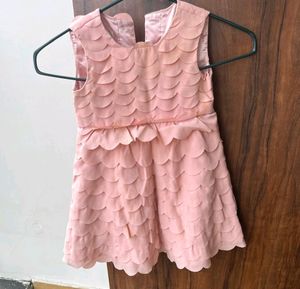 New Peach Party Wear Dress